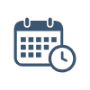 icon for calendar links to web calendar, current month