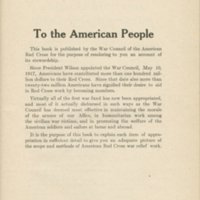 American National Red Cross War Fund Introduction