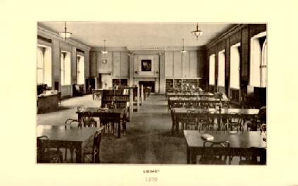 Photograph of the Library Reading Room, 1929