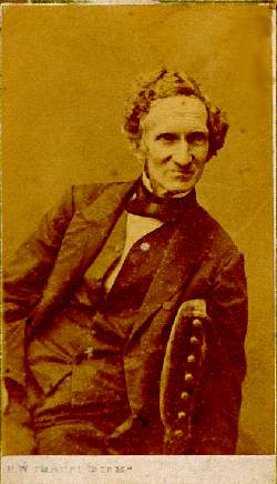 Photograph of Elihu Burritt, seated,
taken in Birmingham, England, approximately 1860