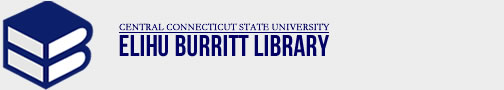 Elihu Burritt Library logo, link to library homepage
