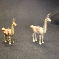 Peruvian Copper Llama Figurines