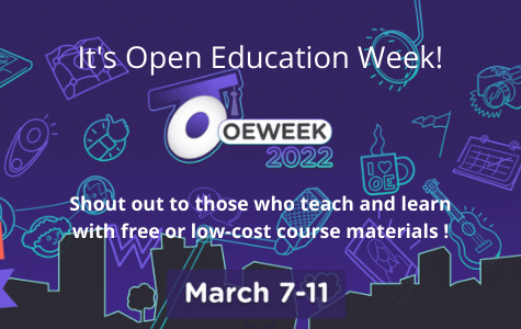 It's Open Education Week! OE Week Shout out to those who teach and learn with free or low-cost materials!
March 7-11