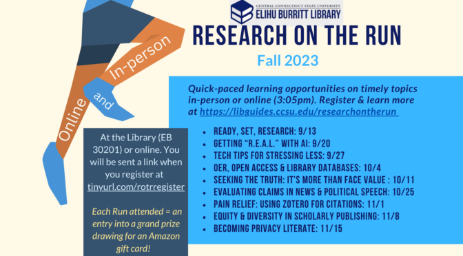 Research on the Run Workshops are back & more timely than ever for 2023!