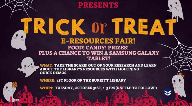 Trick or Treat & Learn @ the Library!
