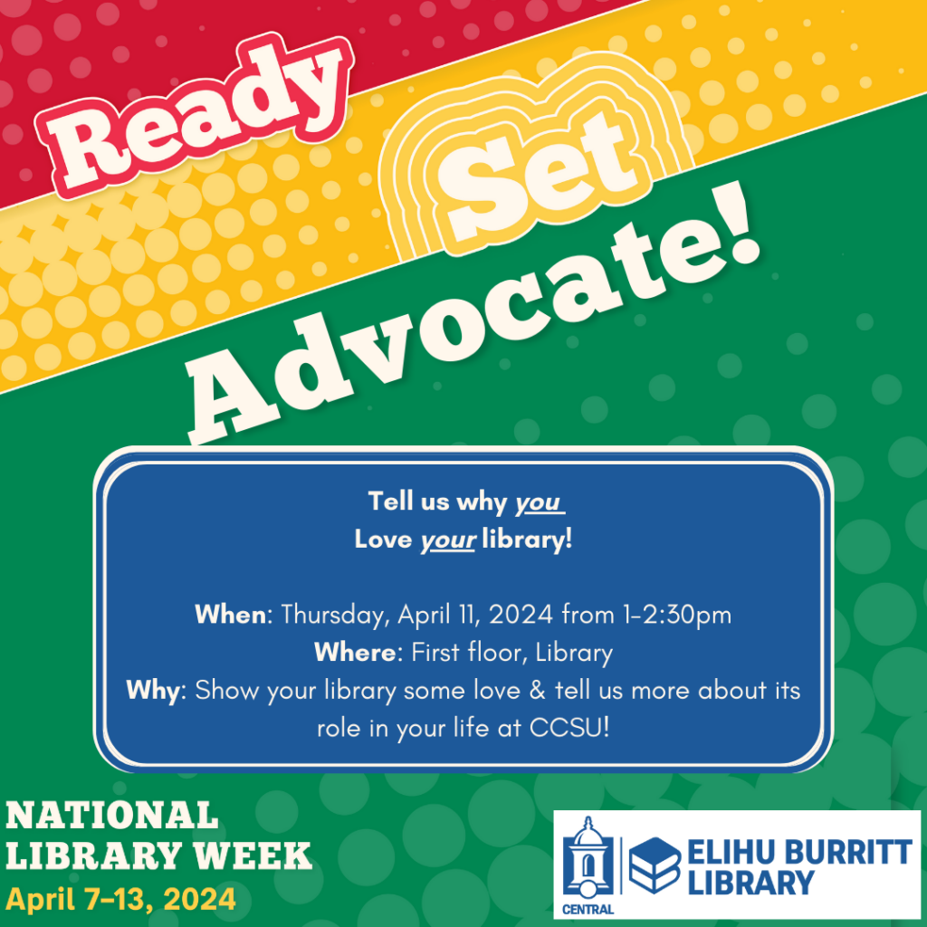 Ready-Set-Advocate! 1-2:30pm, tell us why you love your library